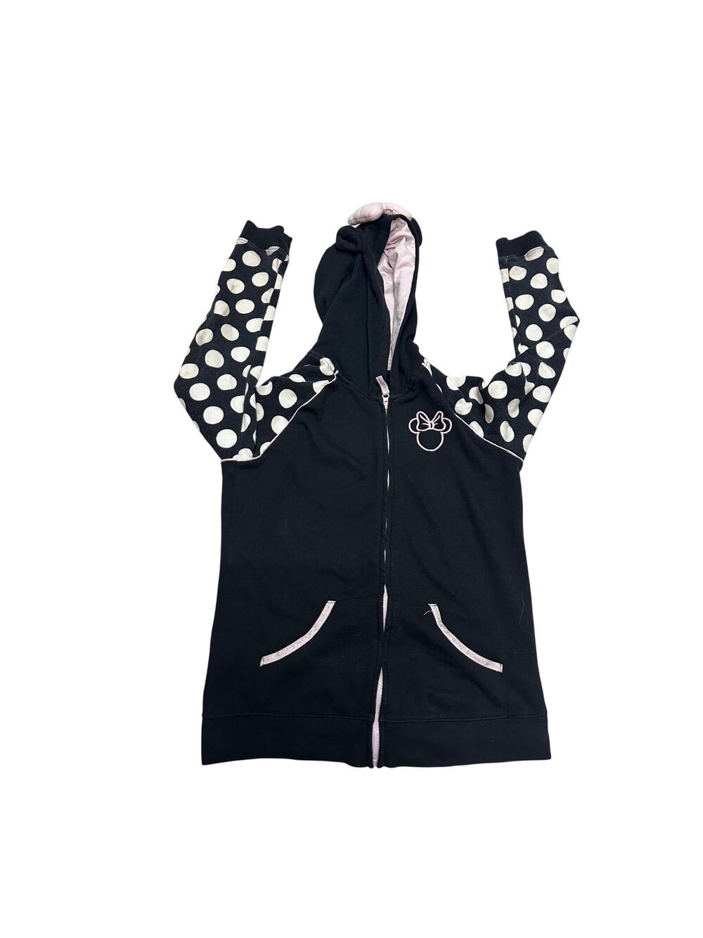 Disney Minnie Mouse Hooded Ear Zippered Jacket XL Youth